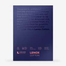 Lenox 100 : Fine Art Paper Pad : 250gsm : 5x7in (Apx.13x18cm) : White