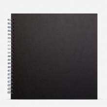 Pink Pig : Display Sketchbook : 270gsm : 11x11in (Apx.28x28cm) : Black Cover : Square