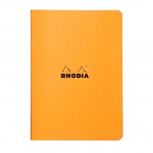 Rhodia : Lined Side Stapled Notebook : Orange Cover : 48 Sheets : A5