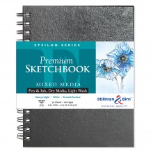 Stillman & Birn: Epsilon Sketchbook 6 x 8 in Spiralhefte 150gsm - natürliche weiß glatt