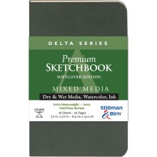 Stillman & Birn : Delta Softcover Sketchbook : 270gsm : Cold Press : 3.5x5.5in (9x14cm) : Portrait