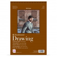 Strathmore : 400 Series : Spiral Drawing Pad : 163gsm : 24 Sheets : A2