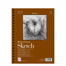 Strathmore : 400 Series : Spiral Sketch Pad : 89gsm : 100 Sheets : A3