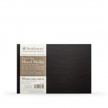 Strathmore : 400 Series : Hardbound Toned Tan Mixed Media Sketchbook : 300gsm : 48 Pages : 8.5x5.5in