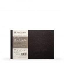 Strathmore : 400 Series : Hardbound Toned Grey Mixed Media Sketchbook : 300gsm : 48 Pages : 8.5x5.5in