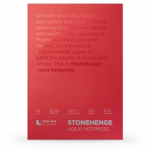 Stonehenge : Aqua Watercolour Paper Block : 140lb (300gsm) : 10x14in (Apx.25x36cm) : Hot Pressed