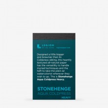 Stonehenge : Aqua Heavy Paper Pad : 300lb (600gsm) : Cold Pressed : Not : 6.3x9.5cm (Apx.2x4in)