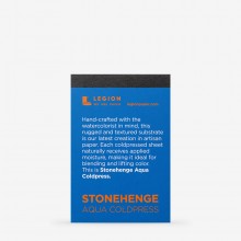 Stonehenge : Aqua Cold Pressed : Not Paper Pad : 140lb (300gsm) : 6.3x9.5cm (Apx.2x4in)