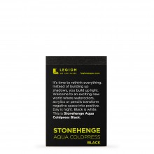 Stonehenge : Aqua Black Pad : 6.3x9.5cm (Apx.2x4in) : Cold Pressed : Not