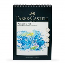 Faber-Castell : Watercolour Paper Pad : 300gsm : Spiral Bound : A4