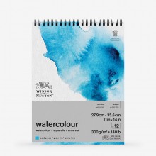 Winsor & Newton : Classic : Watercolour Paper : Spiral Pad : 300gsm : 12 Sheets : Cold Pressed : 10x14in (Apx.25x36cm)