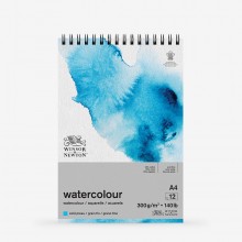 Winsor & Newton : Classic : Watercolour Paper : Spiral Pad : 300gsm : 12 Sheets : Cold Pressed : A4