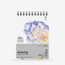 Winsor & Newton : Drawing : Cartridge Spiral Pad : 150gsm : Smooth : 25 Sheets : A5