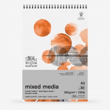Winsor & Newton : Mixed Media Pad : 250gsm : 30 Sheets : A3
