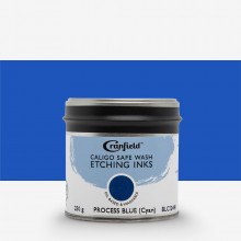 Caligo Safe Wash Radierung Tinte 250g Zinn Prozess blau (Cyan)