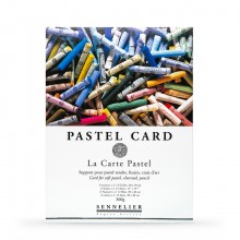 Sennelier Soft Pastel Card (feinem Sandpapier Körnung) Pad 40x30cm 12 Blatt 6 verschiedenen Farben 360gs