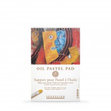 Sennelier : Oil Pastel Pad : Glassine Interleave : 340gsm : 12 Sheets : 16x24cm (Apx.6x9in)