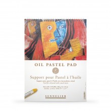 Sennelier : Oil Pastel Pad : Glassine Interleave : 340gsm : 12 Sheets : 24x32cm