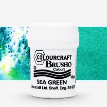 Brusho : Crystal Colours : Powder Paint : 15g : Sea Green