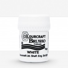 Brusho : Crystal Colours : Powder Paint : 15g : White