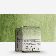 A. Gallo : Handmade Watercolour Paint : Half Pan : Green Earth Warm