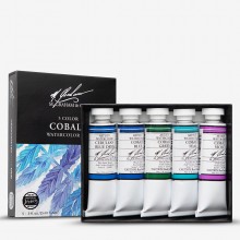 M. Graham : Artists' Watercolour Paint : 15ml : Cobalt Mix Set of 5