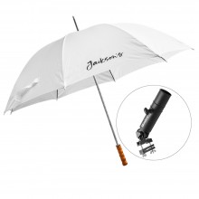 Jackson's : White Umbrella and Clamp