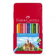 Faber-Castell : Colour Pencils : Tin of 12