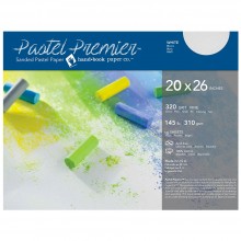 Global : Pastel Premier : Sanded Pastel Paper : Fine Grit : 20x26in (Apx.51x66cm) : Pack of 10 : White