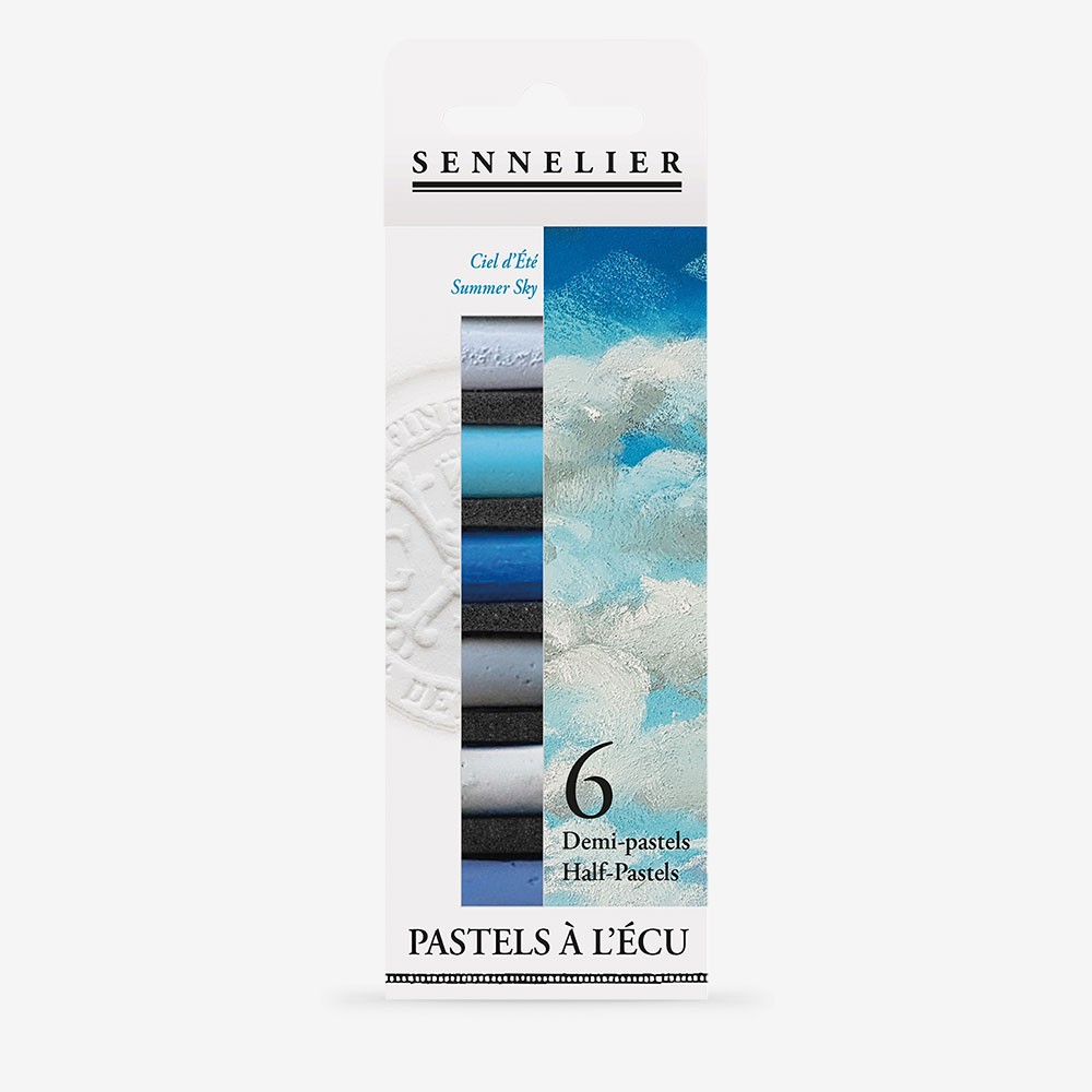 Sennelier : Soft Pastel : Half Stick : Set of 6 : Summer Sky