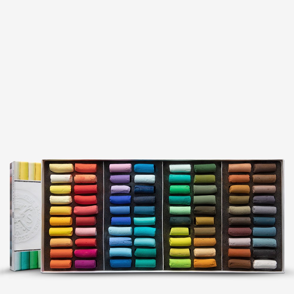 Sennelier Soft Pastel Boîte en carton Lot de 80 demi-Stick-couleurs assorties 