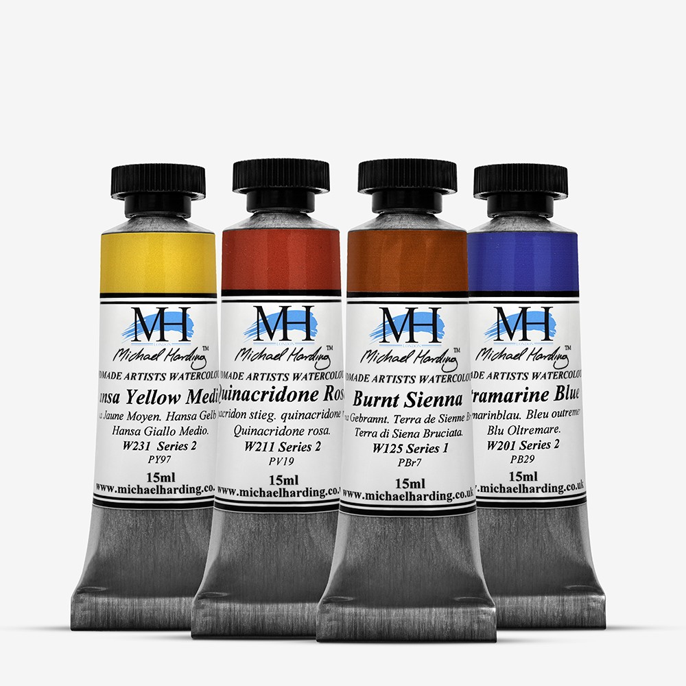 Michael Harding : Professional Watercolour : 15ml : Brienne Brown Intro Set of 4