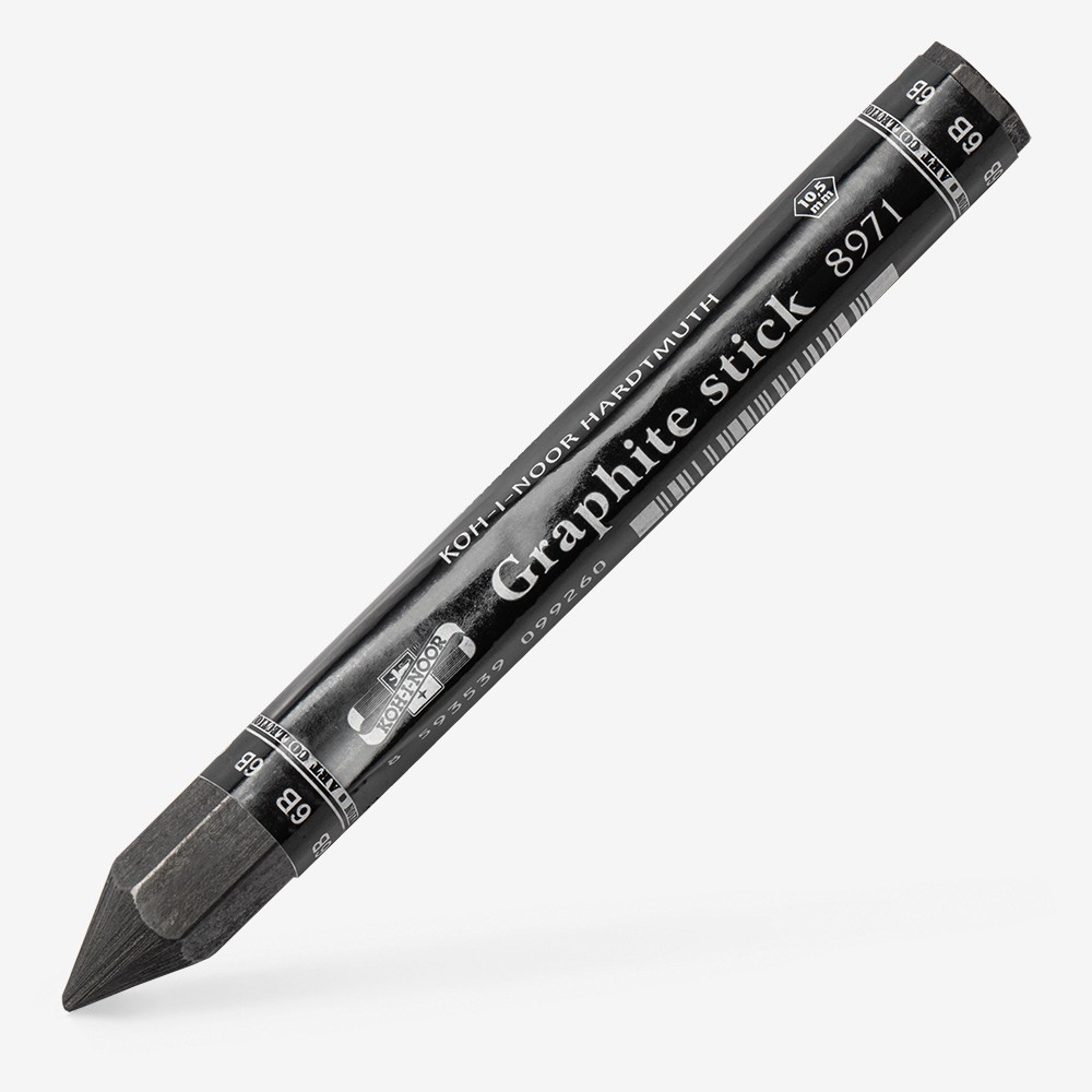 Koh-I-Noor : Jumbo : Crayon Graphite Sans Bois 8971 : 10.5mm de  Diamètre : 6B