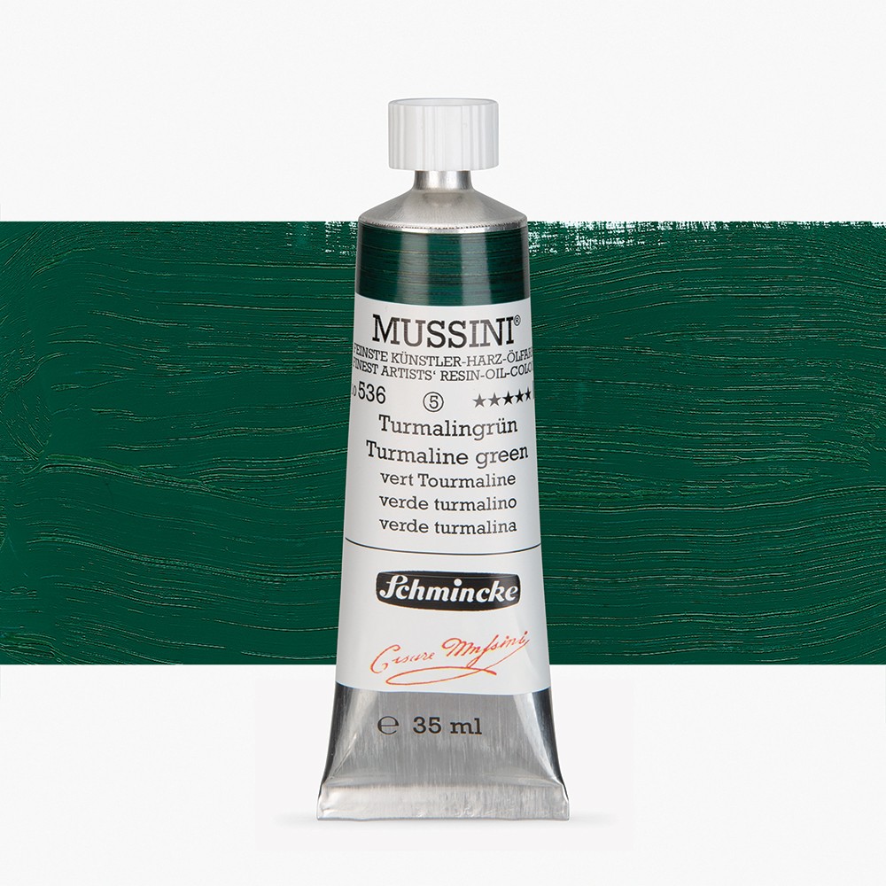 Schmincke : Mussini Oil : Peinture à l'Huile : 35ml : Tourmaline Green