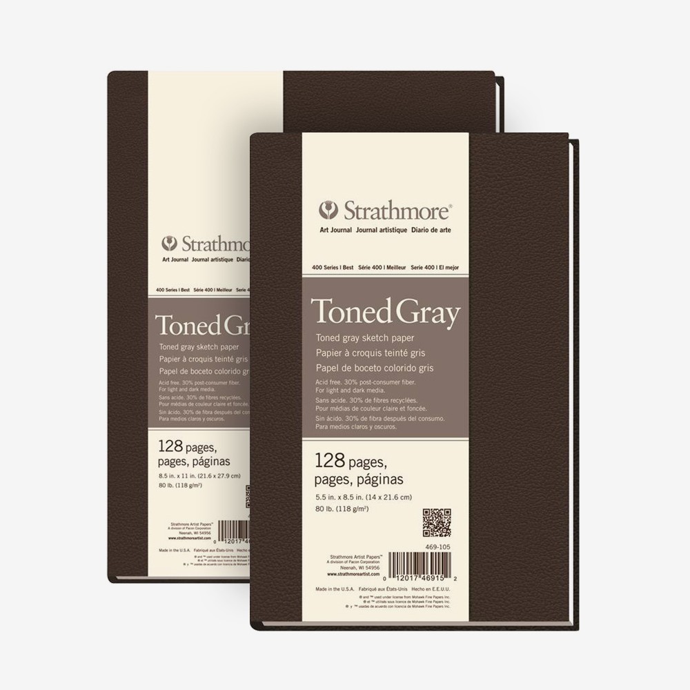 Strathmore : 400 Series : Toned Grey : Softcover Art Journals