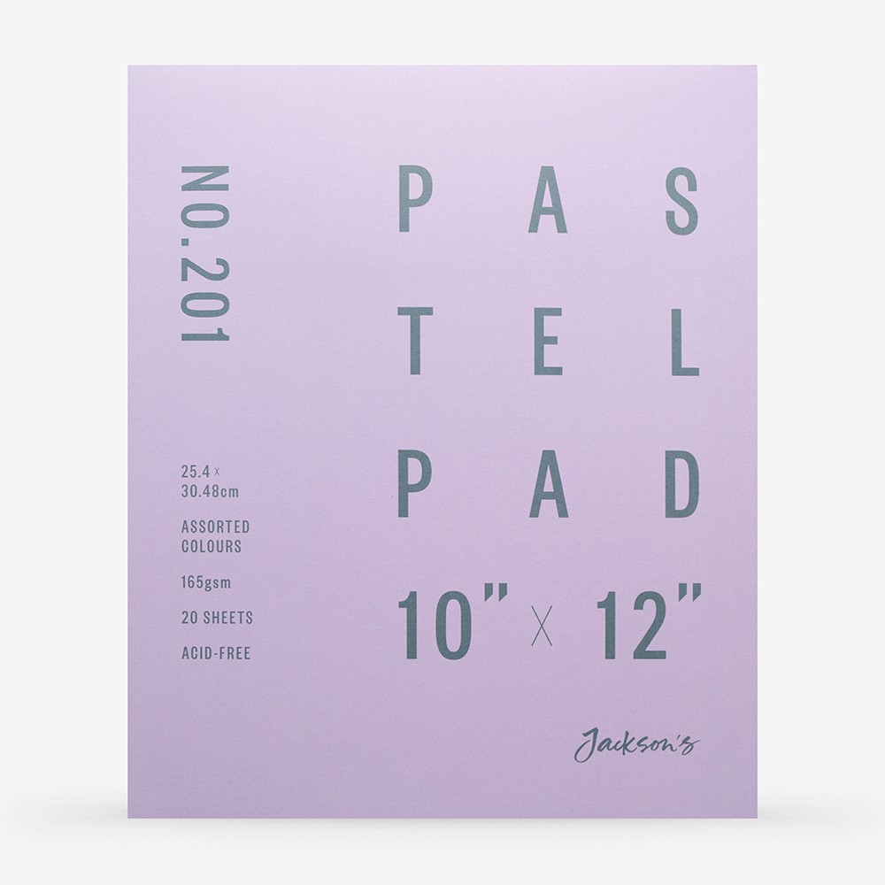 Jackson's : Pastel Paper : Pad : 165gsm : 20 Sheets : Assorted Colours : 10x12in
