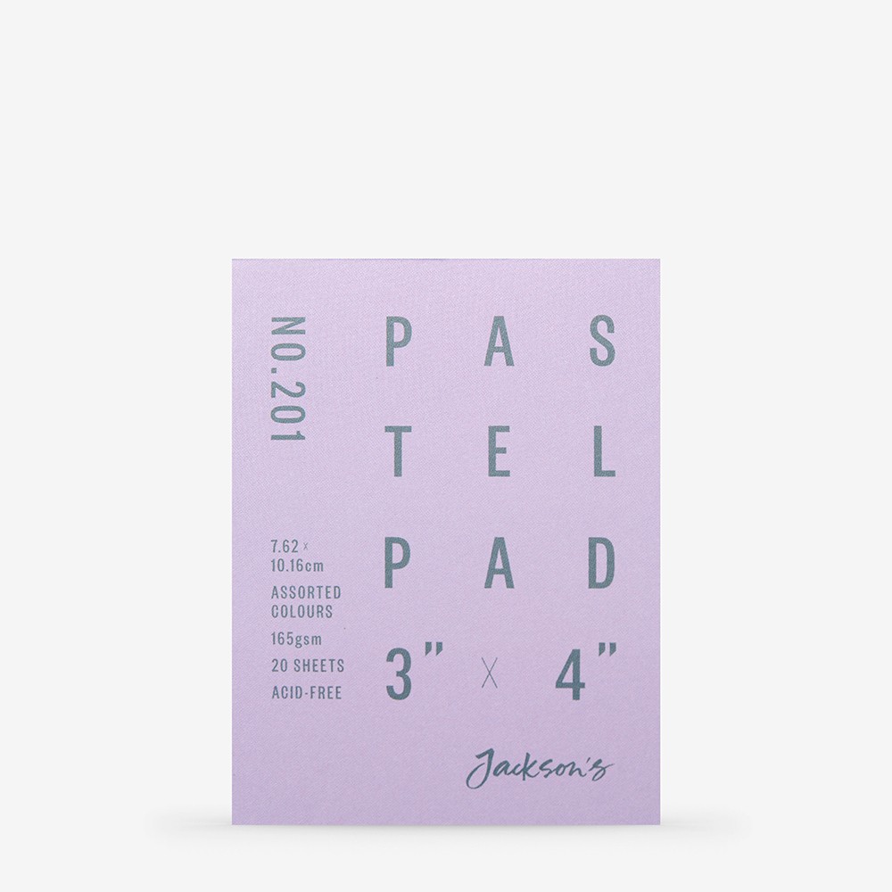 Jackson's : Pastel Paper : Pad : 165gsm : 20 Sheets : Assorted Colours : 3x4in
