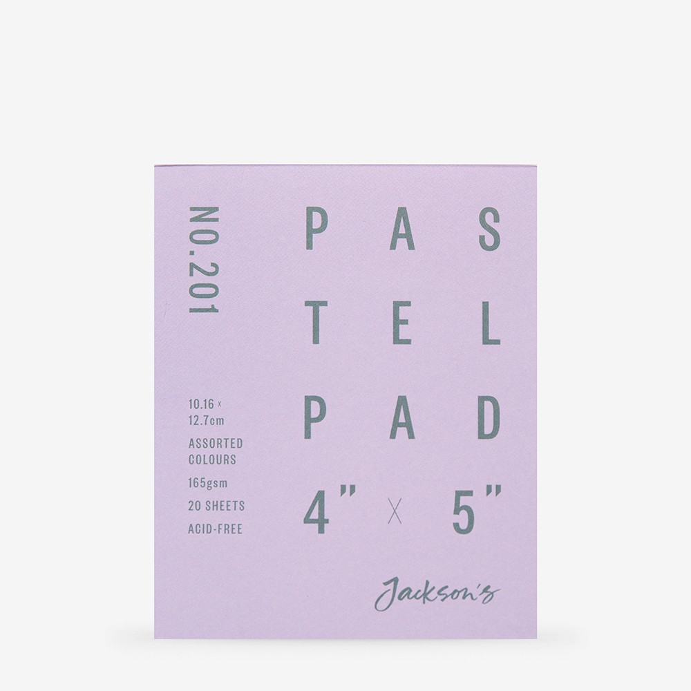 Jackson's : Pastel Paper : Pad : 165gsm : 20 Sheets : Assorted Colours : 4x5in
