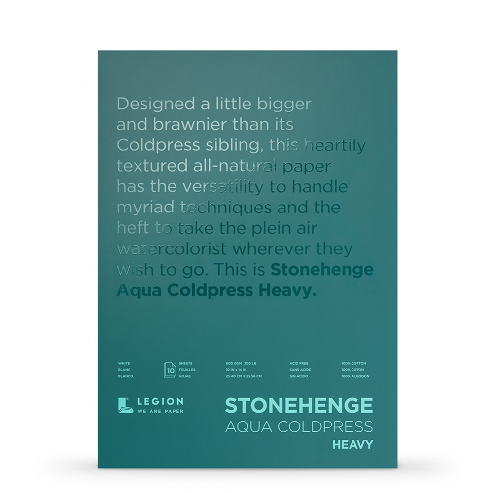 Stonehenge : Aqua Grammage : Bloc Papier Aquarelle : 400lb (600g) : 25x35cm : Grain Fin