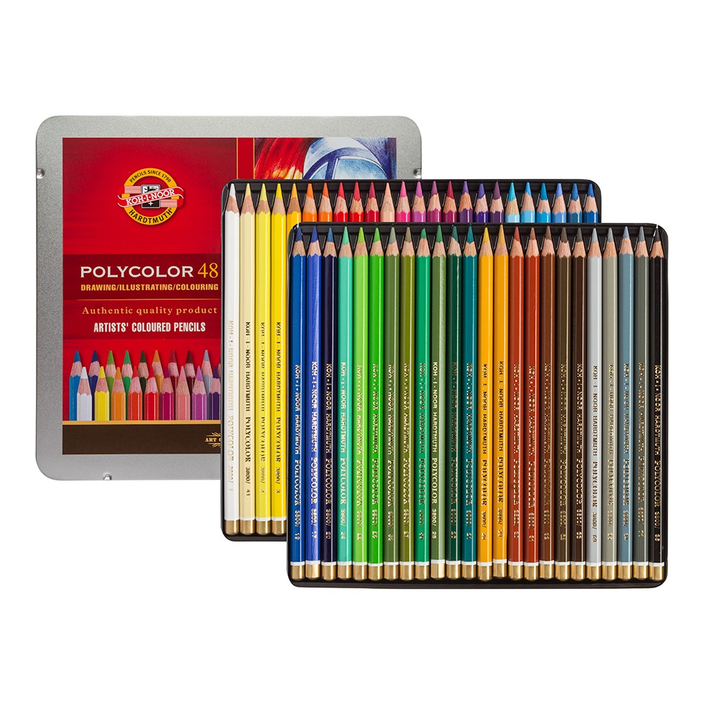 Koh-I-Noor : Polycolor : Crayon de Couleurs Artiste Série 3826 : Lot de 49