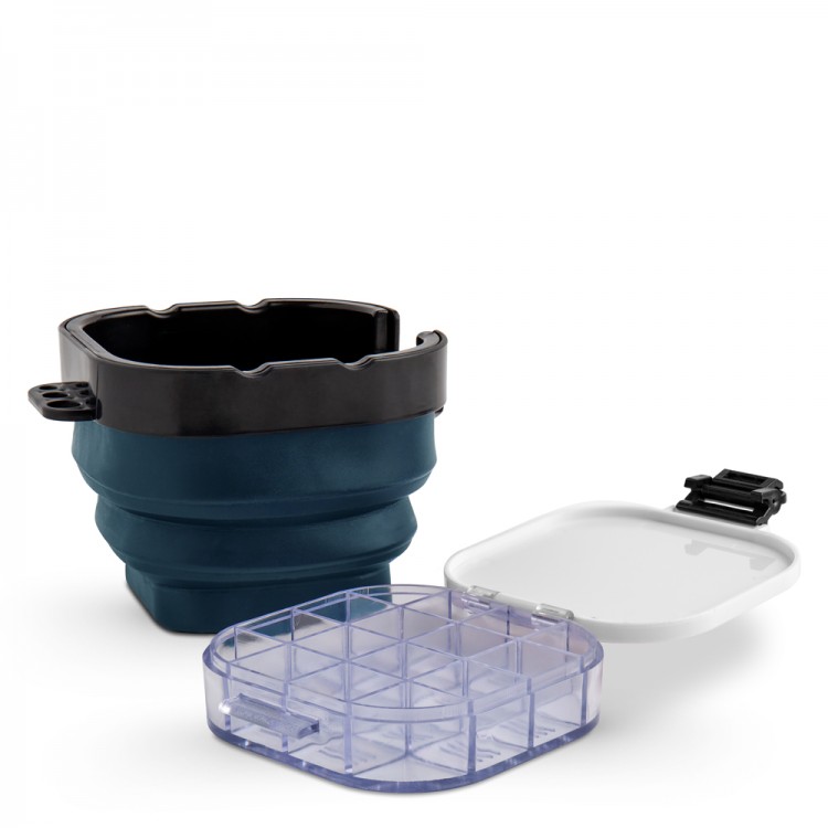 Studio Essentials : Foldable Bucket Brush Washer : Dark Blue