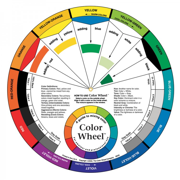 Color Wheel Company :Roue des Couleurs Larges 9 1/4 inch de Diamètre
