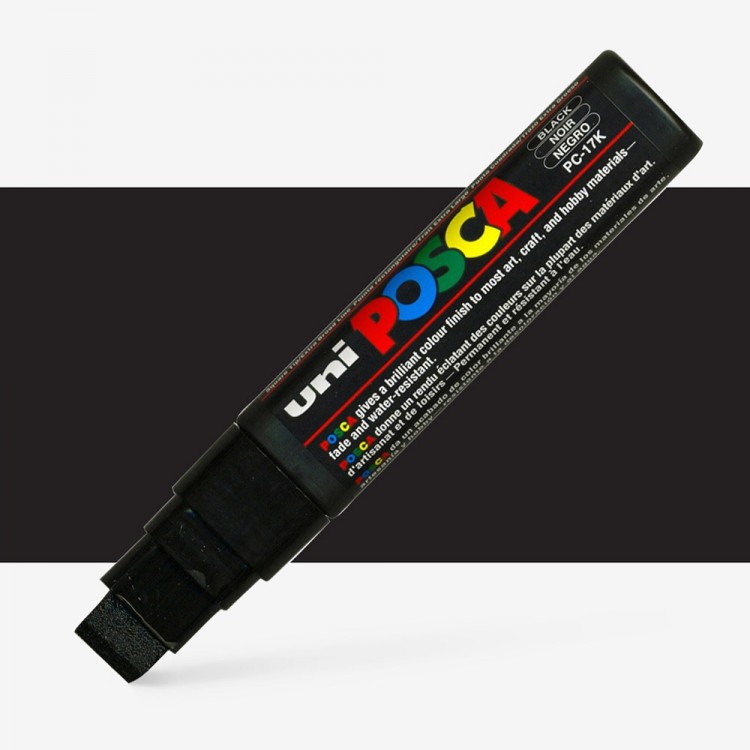 Posca Marker : Pc-17K : Extra Broad Chisel Tip : 15mm : Black