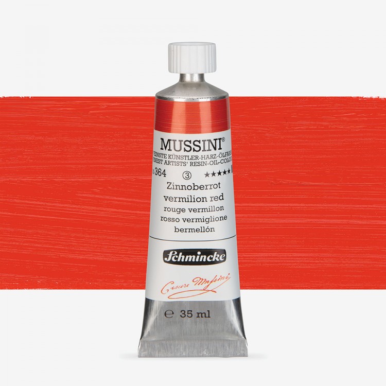 Schmincke : Mussini Oil : Peinture à l'Huile : 35ml : Vermilion Red Hue