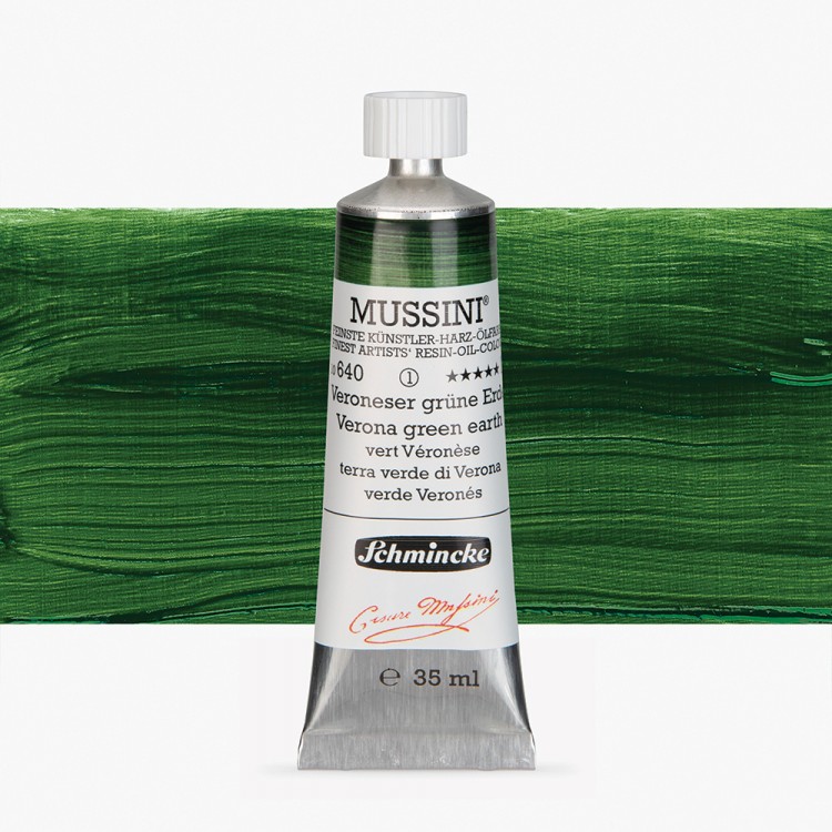 Schmincke : Mussini Oil : Peinture à l'Huile : 35ml : Verona Green Earth