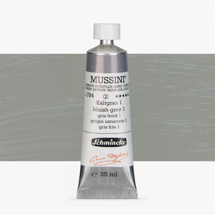 Schmincke : Mussini Oil : Peinture à l'Huile : 35ml : Bluish Grey No 1