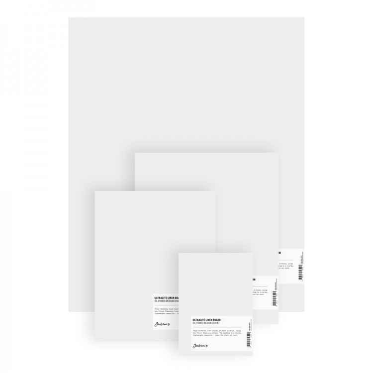 Jackson's : Ultralite Linen Board  : Claessens 109 Fine Linen Surface : Universal Primed : 363gsm