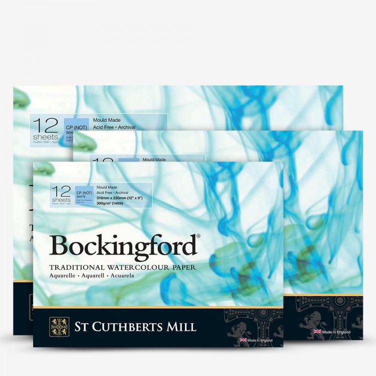 Bockingford : Watercolour Papers : White : Gummed Pads : Not