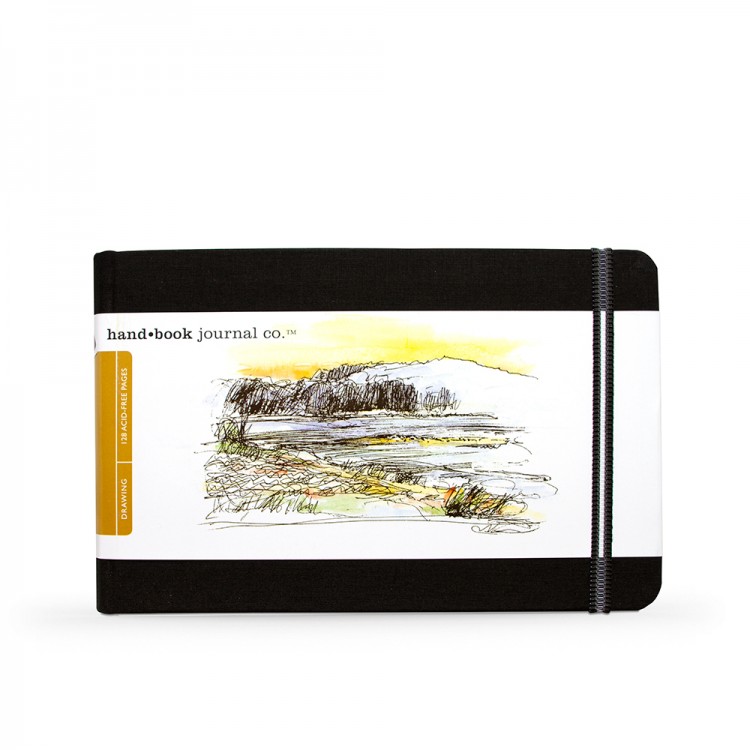 Hand Book Journal Company : Drawing Journal : 5.5x8.25in : Paysage : Noir Ivoire( Ivory Black)