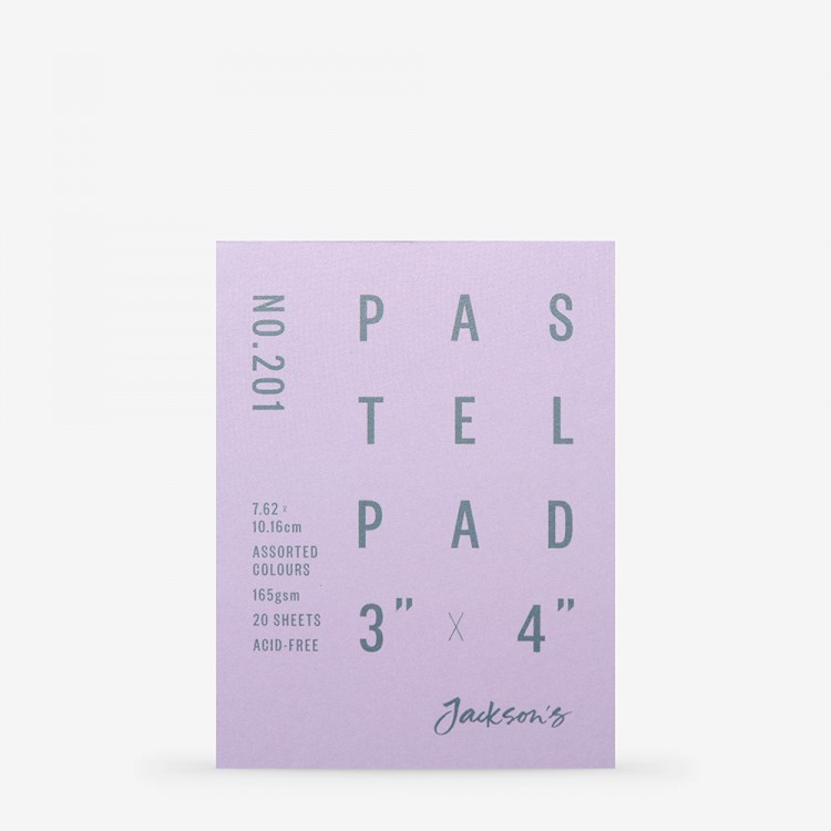 Jackson's : Pastel Paper : Pad : 165gsm : 20 Sheets : Assorted Colours : 3x4in